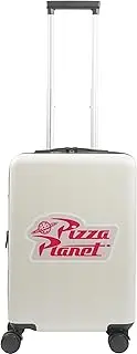 [Ful] Disney Toy Story Pizza Planet 22.5 Inch Carry-On Luggage, Hardshell Rolling Suitcase with Spinner Wheels, White, White, Toy Story Pizza Planet 22.5 Inch Carry-on Luggage, Hardshell Rolling