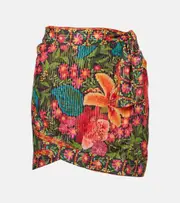 [Farm Rio] Farm Rio Garden Tapestry floral beach cover-up AU 14 multicoloured