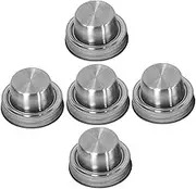 5 Pack Jar Shaker Lid Pepper Shaker Lids for Seasoning Slip Edge for Comfortable to Hold Stainless Steel Jar Cap