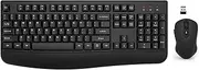 Wireless Keyboard and Mouse Combo, EDJO 2.4G Full-Sized Ergonomic Computer Keyboard with Wrist Rest and 3 Level DPI Adjustable Wireless Mouse for Windows, Mac OS Desktop/Laptop/PC