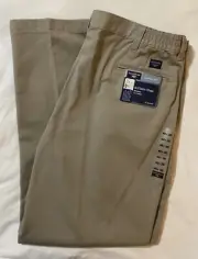 Mens Dockers Chino Pants Classic Fit 40x30 Khaki Beige Flat Front Straight Leg