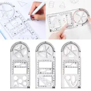 Multifunctional Geometric Ruler Drawing Template for Math Teaching Building DS