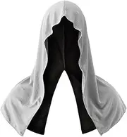 Slightly warm 1Pc Reusable Cooling Hoodie Towel Wet Water Sweat Absorption Hoodie Towel Wrap Head Lightweight Cooling Towels for Camping Cycling Prevent Mosquit