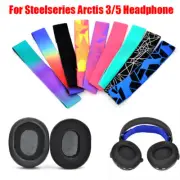 2*Ear Pads Cushion Earmuff/Adjustable Headband Strap For Steelseries Arctis 3,5