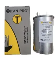 TITAN PRO Motor Run Capacitor TRCF20 MFD 440/370 Volt, Round