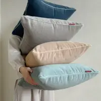 在飛比找momo購物網優惠-【LITA 麗塔寢飾】絨布抱枕套40X40cm/共4色(抱枕
