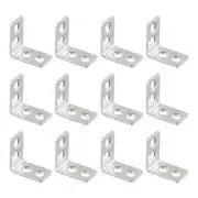 12x Right Angle Code Wall Bracket L-shaped Corner Braces Drawer Shelf Heavy Duty