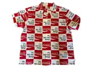 Brixton Coca Cola Button Up Shirt Men's XL Short Sleeve