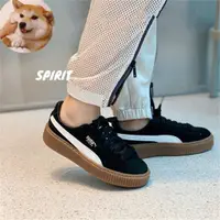 在飛比找蝦皮購物優惠-PUMA Suede Platform 蕾哈娜 黑白 白粽 