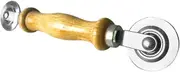 OHPHCALL Stainless Steel Pressing Roller Wheel Tool with Comfortable Wooden Handle for Screen Installation and Beading Multi Purpose Screen Changing Roller for Thick Window Layers