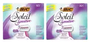 BIC Soleil Sensitive Women Disposable Razors, Assorted Colors, 10 ct (2 pack)