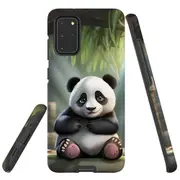 For Samsung Galaxy S20+ Plus Tough Protective Cover, Happy Panda