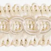Ivory Elegance Trim: 14-Yard Value Pack - Creamy Off-White Scroll Gimp Braid, Pe