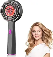 oolong Scalp Massager, Red Light Head Massager Scalp, Multi-functional Electric Hair Massager Brush with IPX7 Waterproof, Cordless, Hair Oil Applicator for Scalp, Hair, Head, Muscle Relax（Grey）
