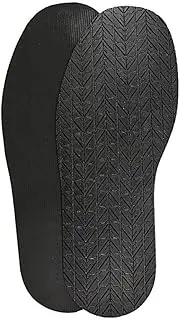 [Generic] Shoe Bottom Full Sole Repair Replacement Anti-Slip Rubber, 4mm Thickness 1 Pair (Black, One size)