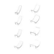 Set 8pcs Ring Re-sizer 8 Sizes Silicone Invisible Ring Size Adjuster Reducer