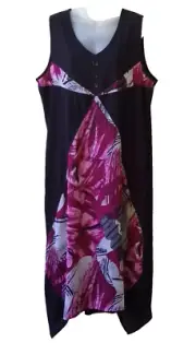 Taking Shape Midi Dress ts Plus Size S 16 Sleeveless Stretch RP$130 Black Pink