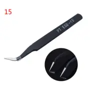 1PCS ESD-12/15 Tweezers Stainless Steel Industrial Anti-static Cross Tweeze V rf