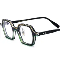 在飛比找蝦皮商城精選優惠-新款閃粉板材眼鏡框男女方形個性板材時尚光學眼鏡架工廠