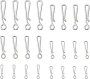 120PCS Fishing Bait Rigs Clip #0-#5 11.6mm-28mm Wire Diameter 0.6mm-1.2mm for High Speed Trolling Jigging Offshore Fishing Freshwater Saltwater