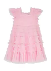 Needle & Thread Kids Lisette Ruffled Tulle Dress - Pink - 06YR (6 Years) 06YR (6 years)