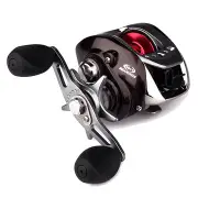 BLV100 II 6.3:1 10+1BB Metal Baitcasting Fishing Reel Left / Right Hand Water Drop Wheel