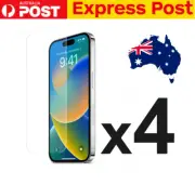 4x TEMPERED GLASS SCREEN PROTECTOR IPHONE 14 13 12 11 XR XS X 8 7 6 MINI PRO MAX