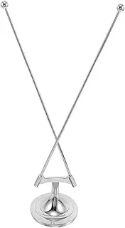 PartyKindom Tabletop Flagpole with Stable Base: Metal Flag Stand for Office and School - Lightweight and Easy to Assemble - Ideal for Displaying Corporate Flags