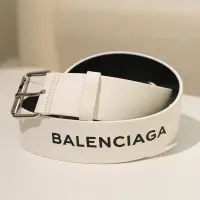 在飛比找Yahoo!奇摩拍賣優惠-Balenciaga 皮帶 白