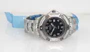 YEMA by Seiko YM-565 Men's Silvertone Deep-Diver Quartz Watch NIB 20-ATM (200-M)