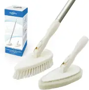 51" Shower Scrubber - Long Handle Brush for Tile/Bathtub Grout