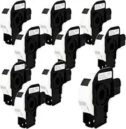 Veson - 10 Rolls White DK-11204 DK11204 Compatible with Brother Address Label Rolls, 17 mm x 54 mm Shipping Labels for Brother QL Label Printers (400 Labels per Roll)