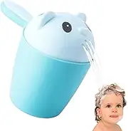 Bath Cup for Rinsing Hair, Cute Bath Water Pourer Waterfall Bath Rinser with Ergonomic Handle, Shampoo Scoops Sprinkler, Bath Water Bailer, Baby Bath Pour Cup for Kids Boys Girls