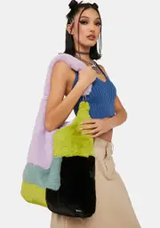 [The Ragged Priest] Jumble Faux Fur Tote Bag