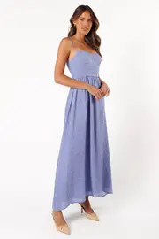 [PUP71] Logan Maxi Dress - Purple XS Purple