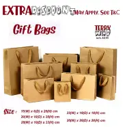 Au Kraft Paper Brown Bags 50pc Bulk Gift Shopping Carry Craft Bag with Handles