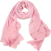 [lifwimner] Women's Scarf Stole Chiffon Scarves 175 x 70 cm Chiffon Scarf Stole Chiffon Scarves for Spring Summer All Year Round