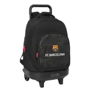 FC Barcelona School Rucksack with Wheels F.C. Barcelona Black Black 33 x 45 x 22 cm
