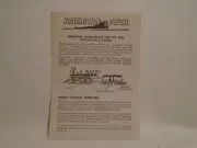 ORIGINAL AMERICAN FLYER #M-4472 INSTRUCTIONS FOR OLD TIME LOCO & TENDER MINT