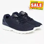 Crosshatch Bekele MVE Mens Mesh Everyday Trainers Smart Casual Sneakers Navy