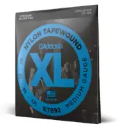 D'Addario ETB92 Tapewound Bass Guitar Strings, Medium Gauge 50-105, Long Scale