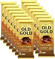 Cadbury Old Gold Dark Chocolate Roast Almond Block 14 Pack, 14 x 180g