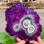 235G Natural high-quality Amethyst agate quartz cluster slice crystal mineral