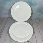 Hotel Collection 10-3/4" Dinner Plate White Rim SET OF 4