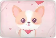 Cartoon Animal Dog Toddler Soft Absorbent Bottom Pads Humidification Cover Anti-lip Toddler Bedding Products for Baby Toddler Kids, 52" L x 34" W