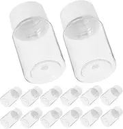Garneck High Visibility Wide Mouth Plastic Bottles 20ml Sample Containers Screw Caps