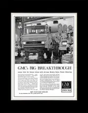 1960 GMC COE Truck - Matted for 11x14 Frame