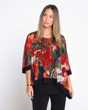 Asta Mesh Top - Autumn Forest