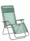 27 Green Metal Outdoor Zero Gravity Chair with green Cushion