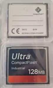 CompactFlash Industrial Ultra 128MB Pack of 2 - NEW